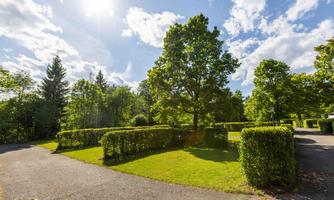 Generous camping pitches