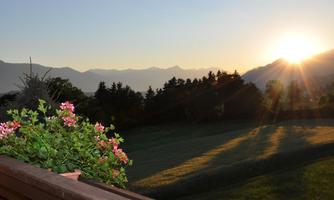AR-Balkon mit Ausblick Sonnenuntergang