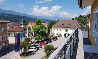 Blick vom Balkon