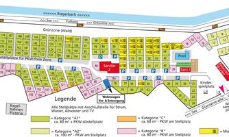 Stellplatz Plan Schwimmbad Camping