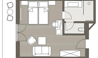 KOLLERs Hotel Grundriss DZ Star