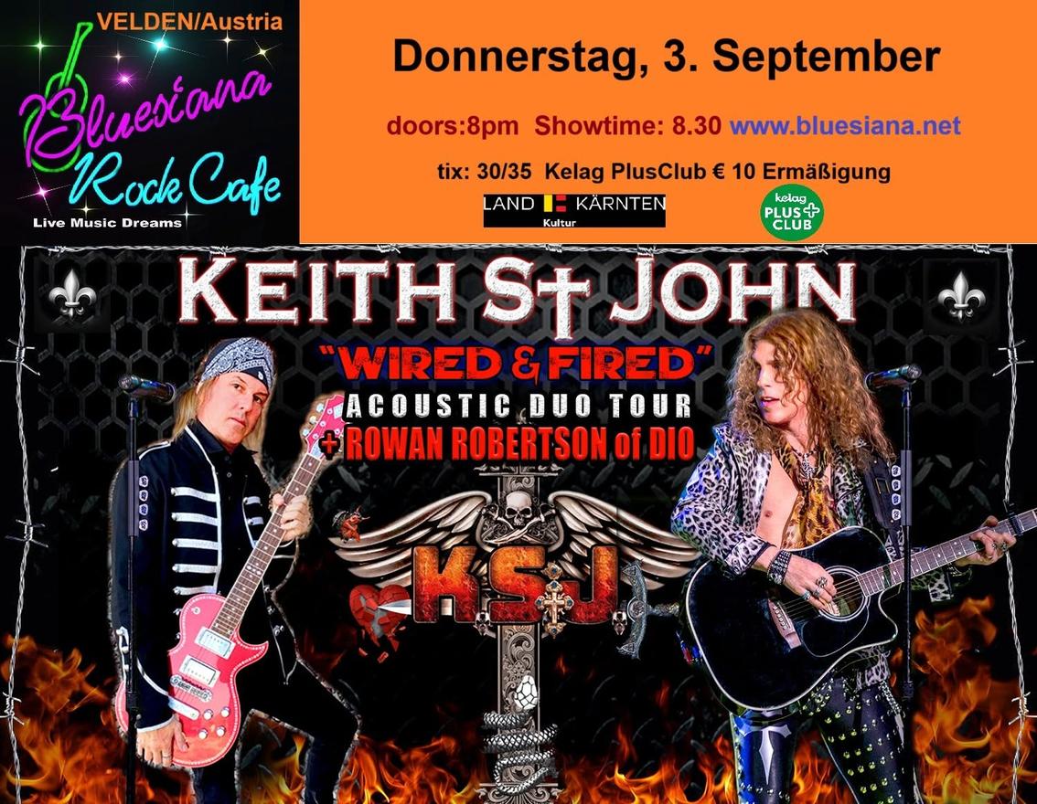 Keith St John und Rowan Robertson spielen am 3. September in Velden/Austria.