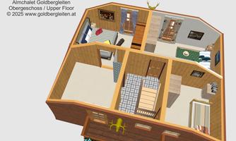 3D visualization upper floor