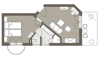 KOLLERs Hotel Grundriss Suite Sunbeam 301