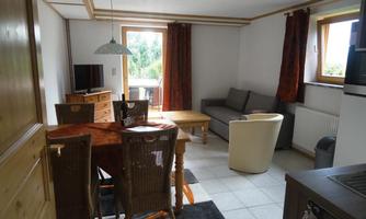 Wohnzimmer mit Schlafsofa