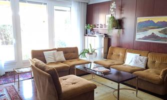 Living room with comfortable seating furniture