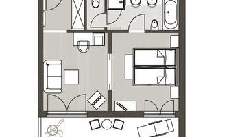 KOLLERs Hotel Grundriss Suite Seerose