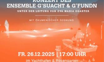Eine Veranstaltung zum Christbaumtauchen am Millstätter See. Konzert des Ensembles G'suacht & G'fundn unter der Leitung von Eva Maria Egarter.