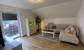 Living room with flat TV / balcony