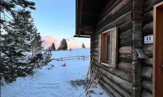 The path to the main entrance of the hut.