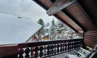 Balkon Doppelzimmer 10 im Winter