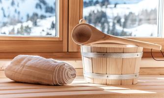 Heidi Chalets Typ Bergwinter - Sauna Detail