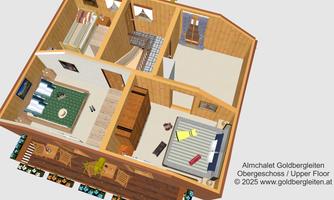 3D Visualization Upper Floor