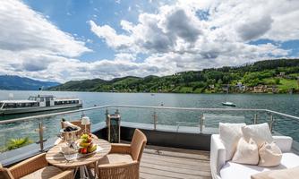 KOLLERs Hotel Riva Terrasse und Aussicht