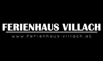 A simple logo for Ferienhaus Villach. The website address is also provided.