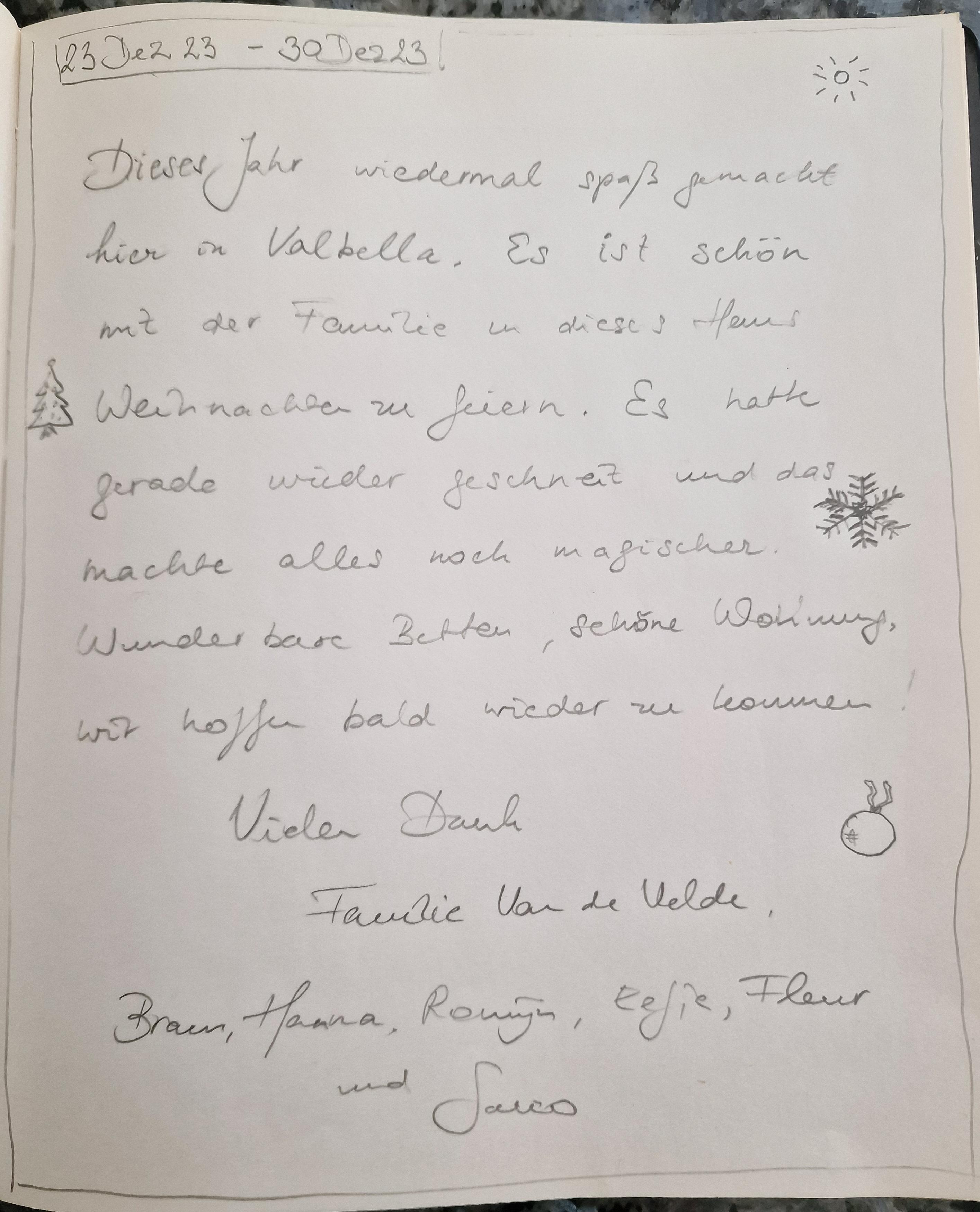 Gästebucheintrag Gästebucheintrag