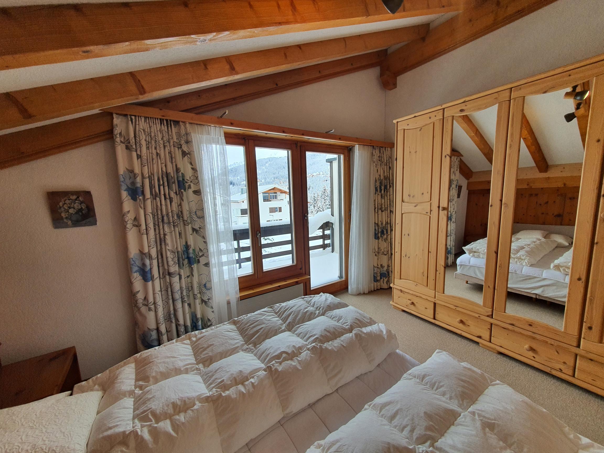 Master bedroom on the 1st floor with balcony Master bedroom on the 1st floor with balcony