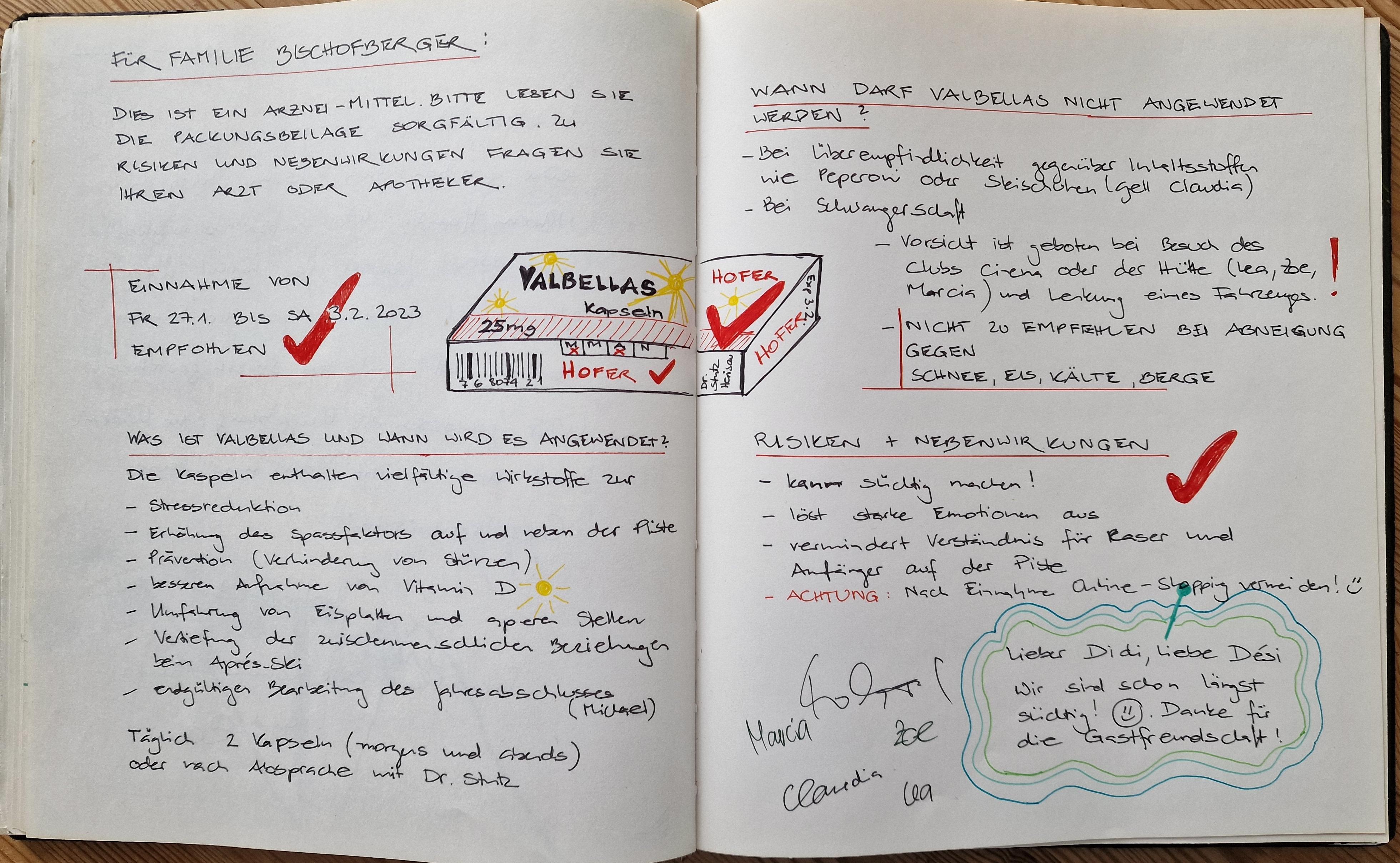 Gästebucheintrag 2023 Bischofberger Gästebucheintrag 2023 Bischofberger