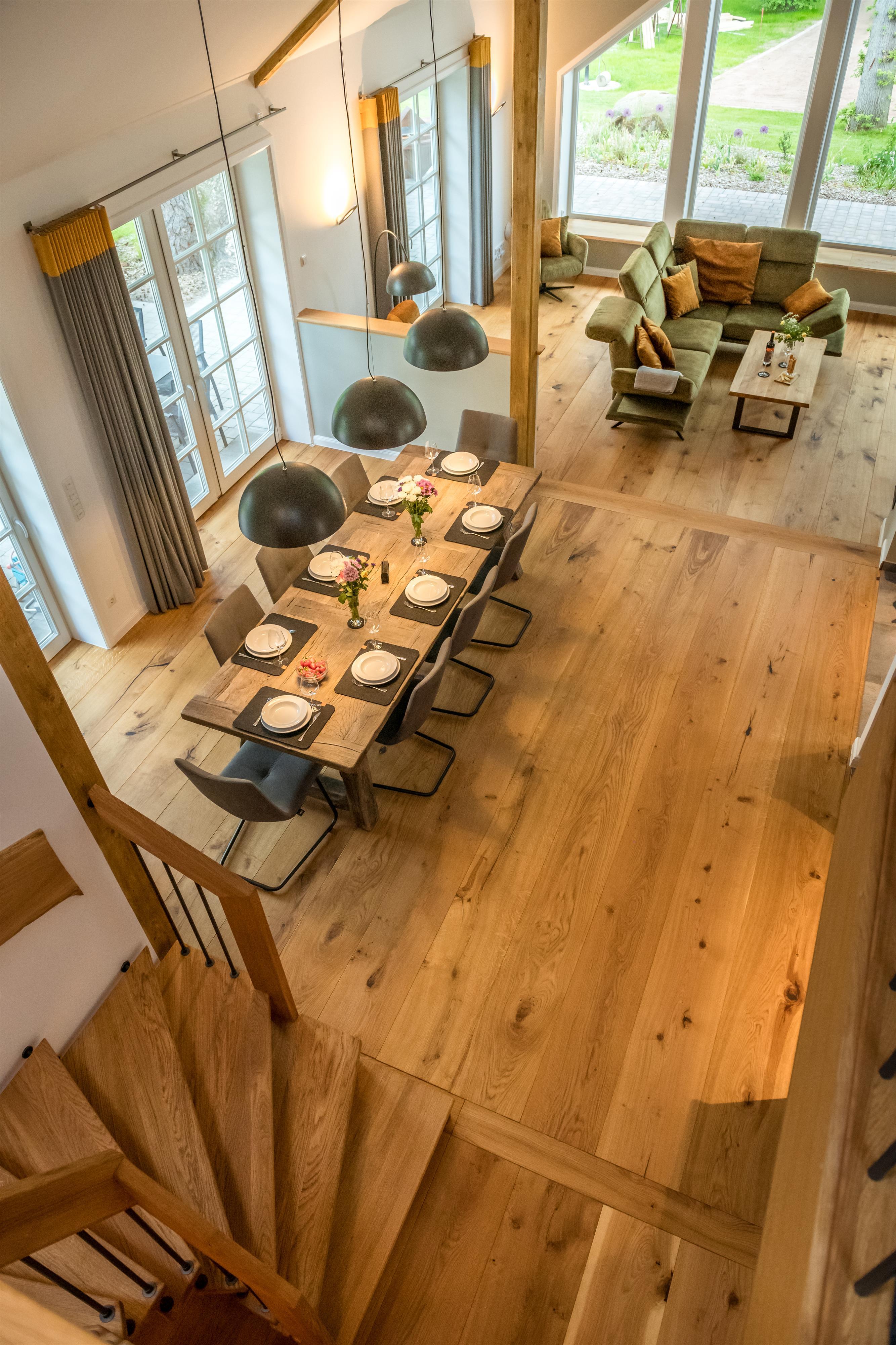 Blick v.oben in Wohnbereich