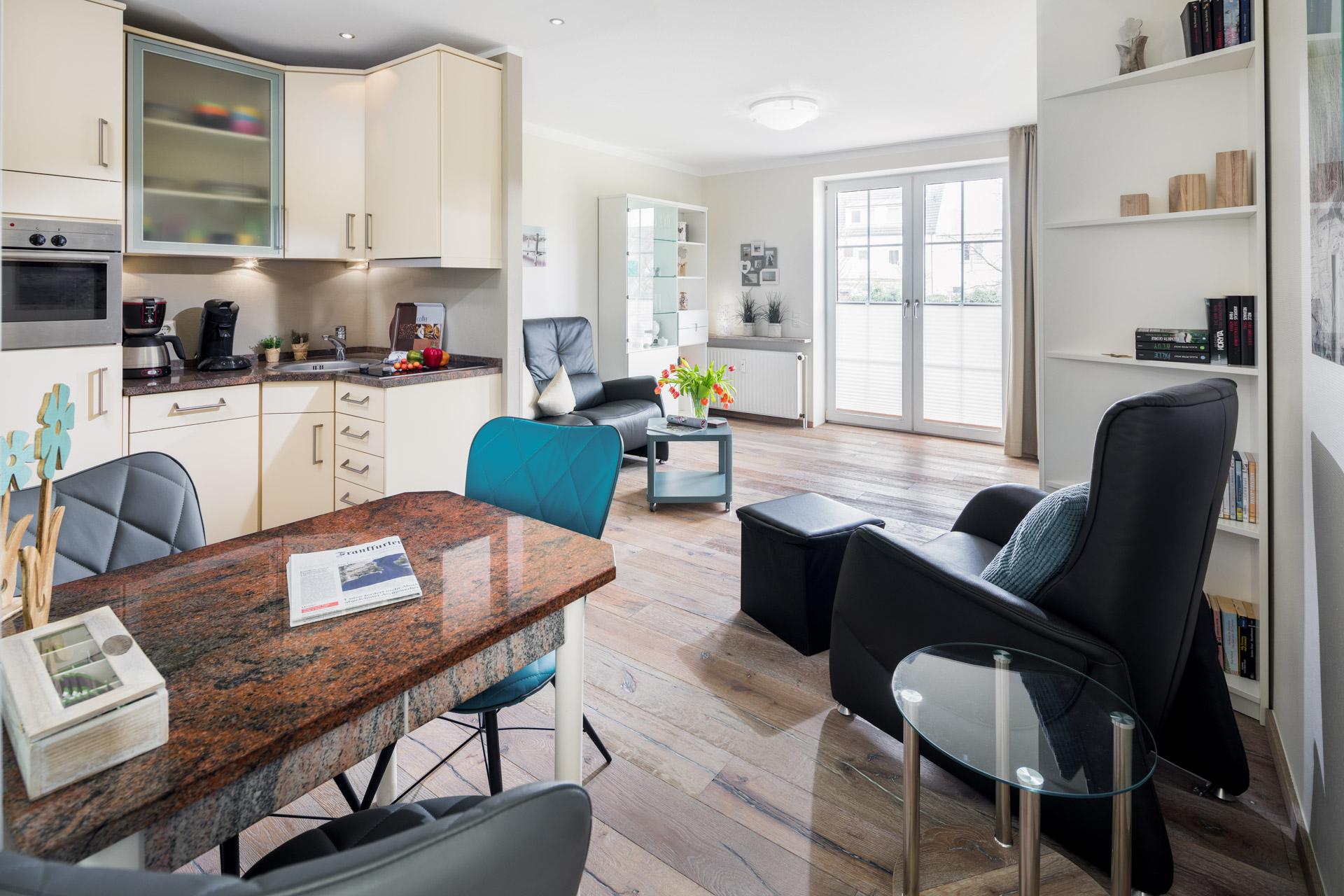 Wohnung mit Blick in den Raum