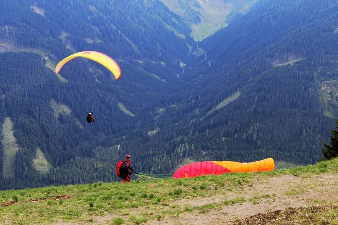 Gleitschirm Startplatz - Scheibe