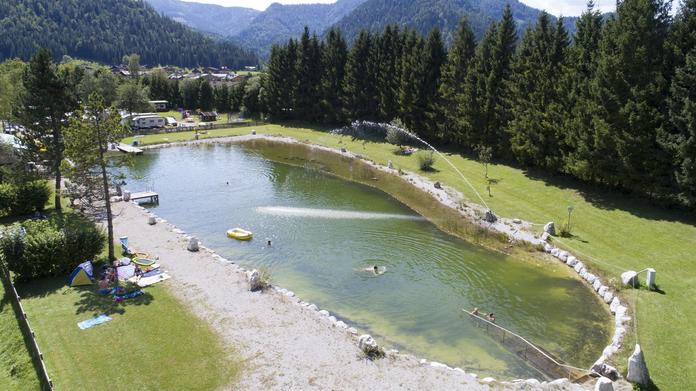 Badesee am Campingplatz Steinplatte