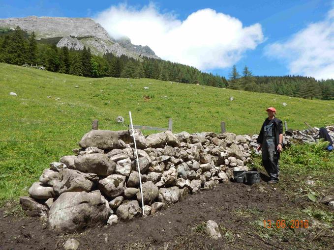 Der Arlinger Steinhag - Trockensteinmauer