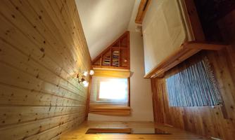 Bedroom with walk-in closet