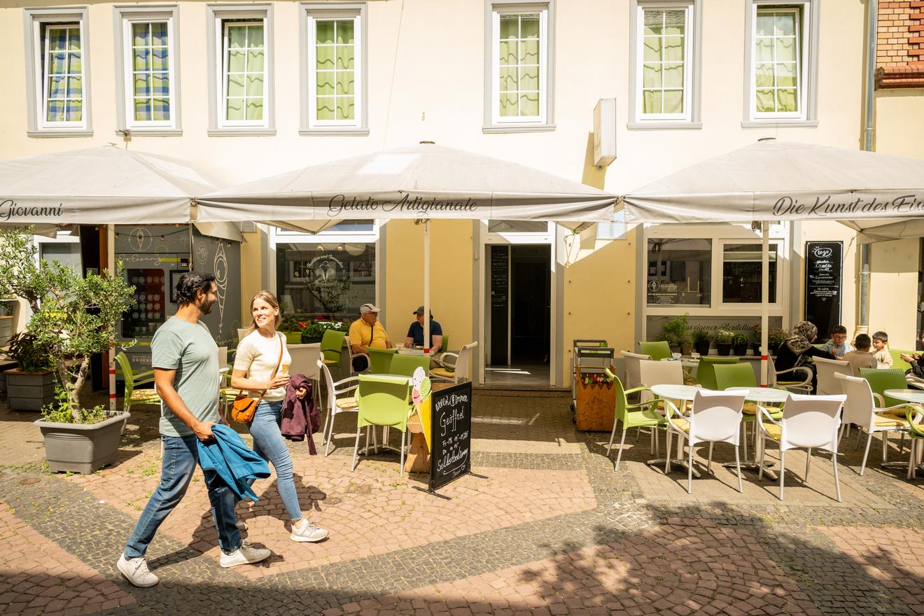 Eiscafé Fontanella mitten in Diez