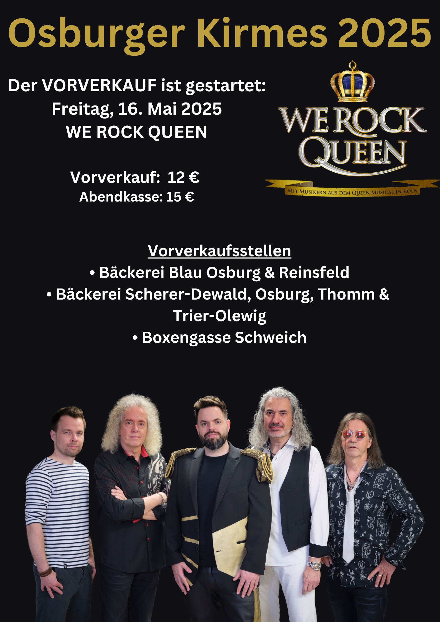 We will rock you am Freitag