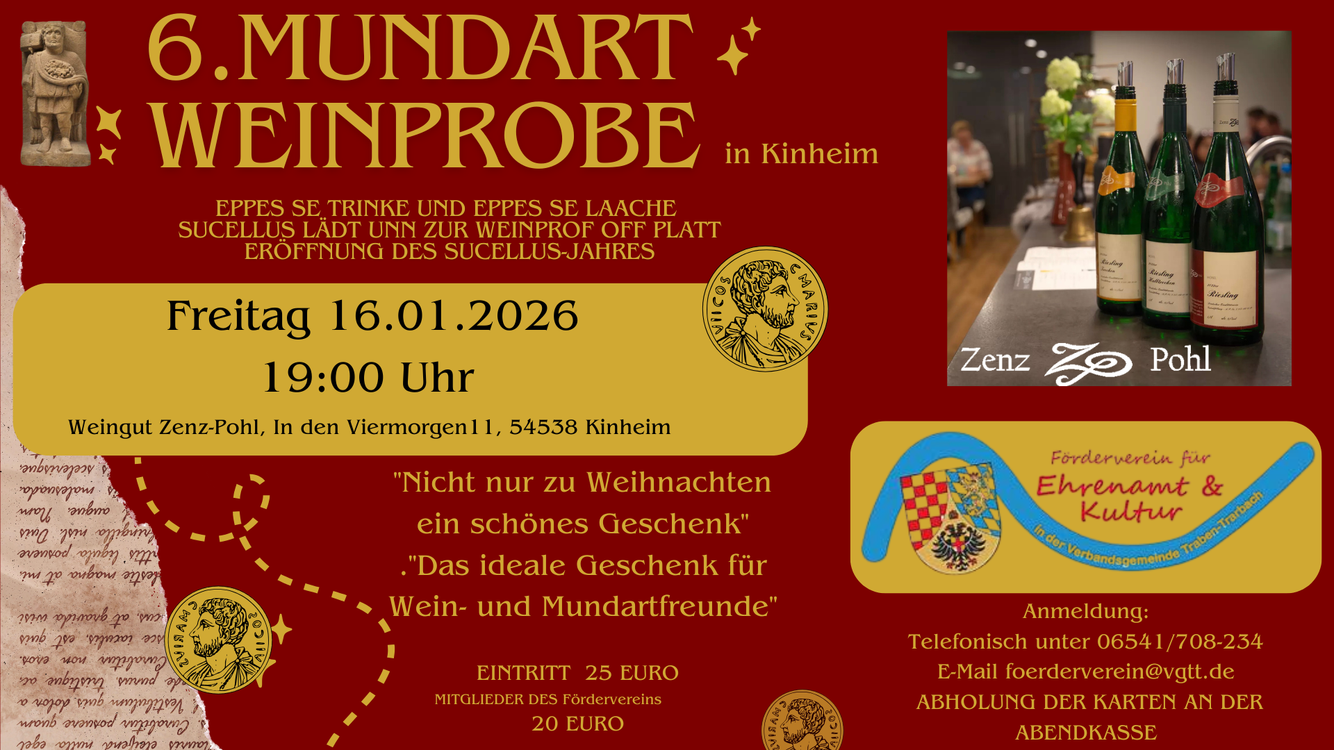 Flyer Weinprobe