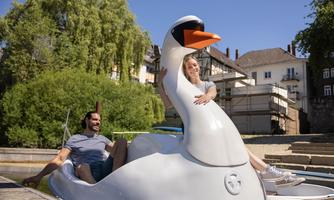 Sommer in Diez – unterwegs im Schwan auf der Lahn