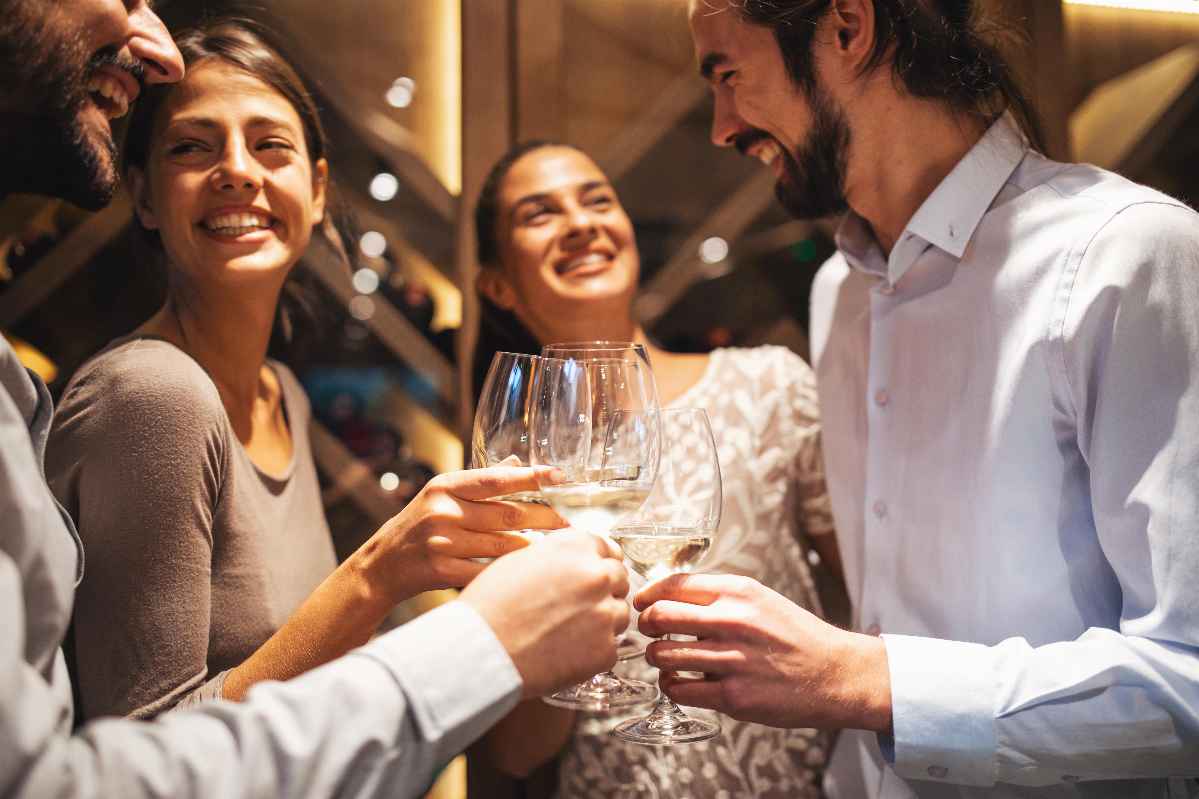 Veranstaltung mit Wein