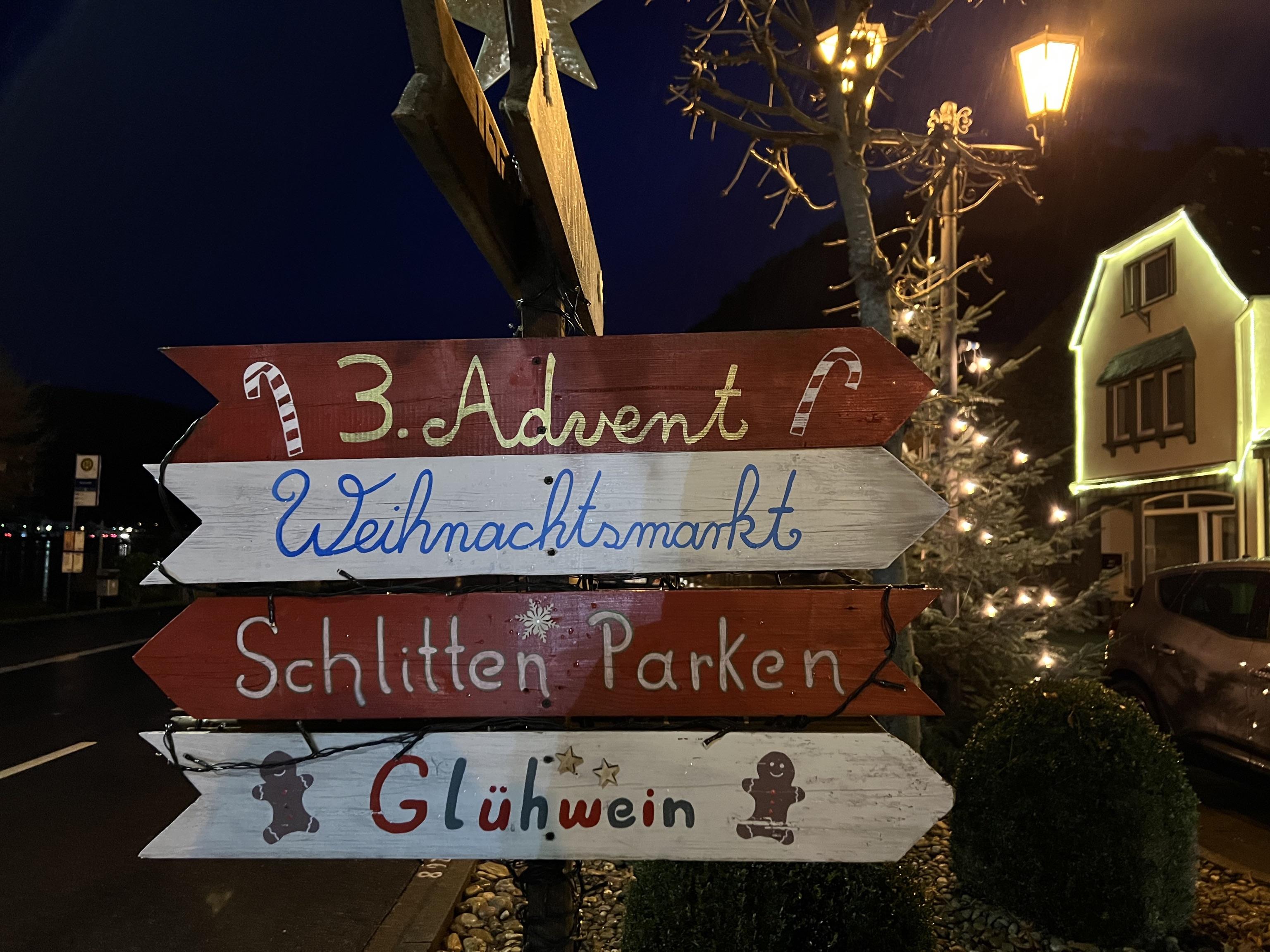 Hinweisschild Alken