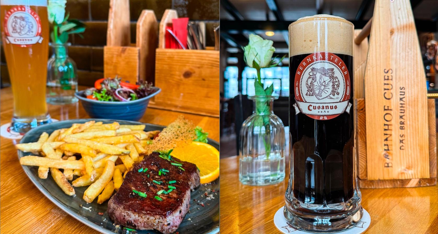 Brauereiküche und eigenes Bier im Brauhaus