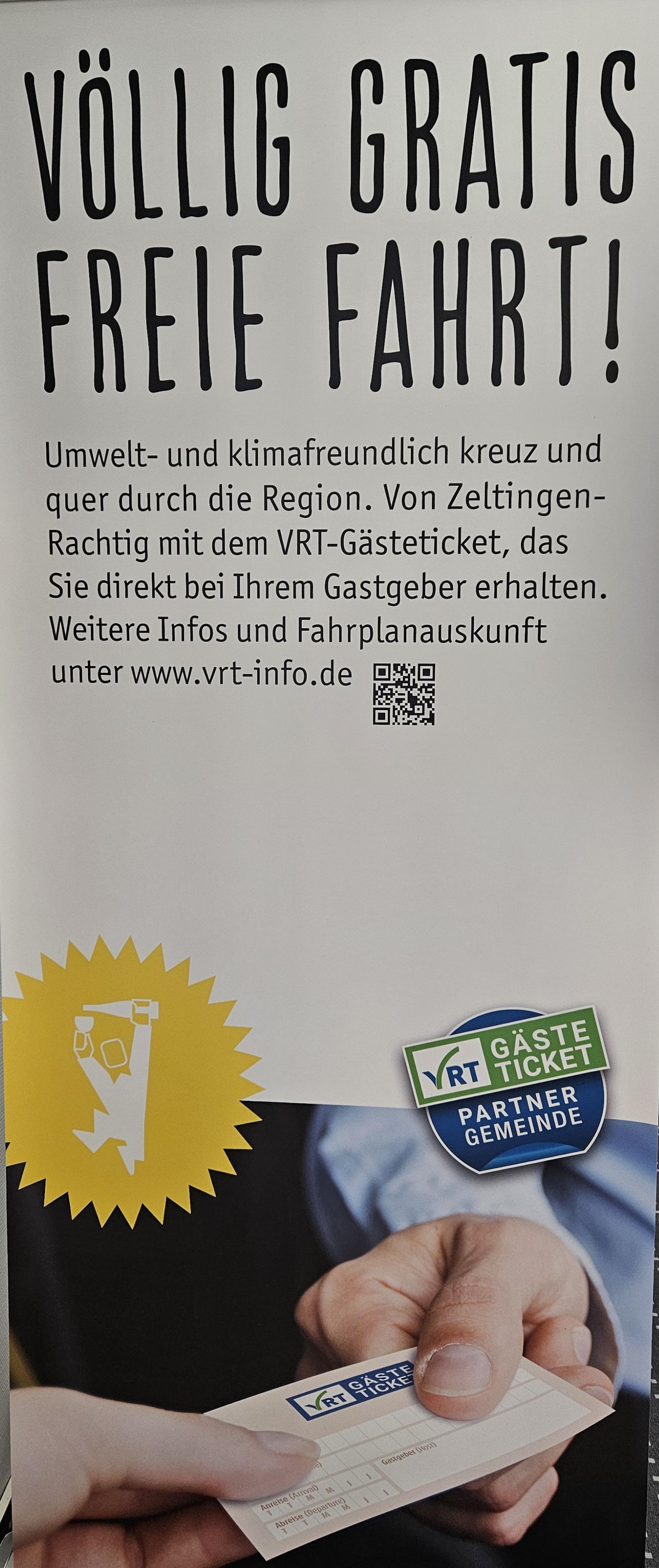 VRS Gästesticket völlig gratis
