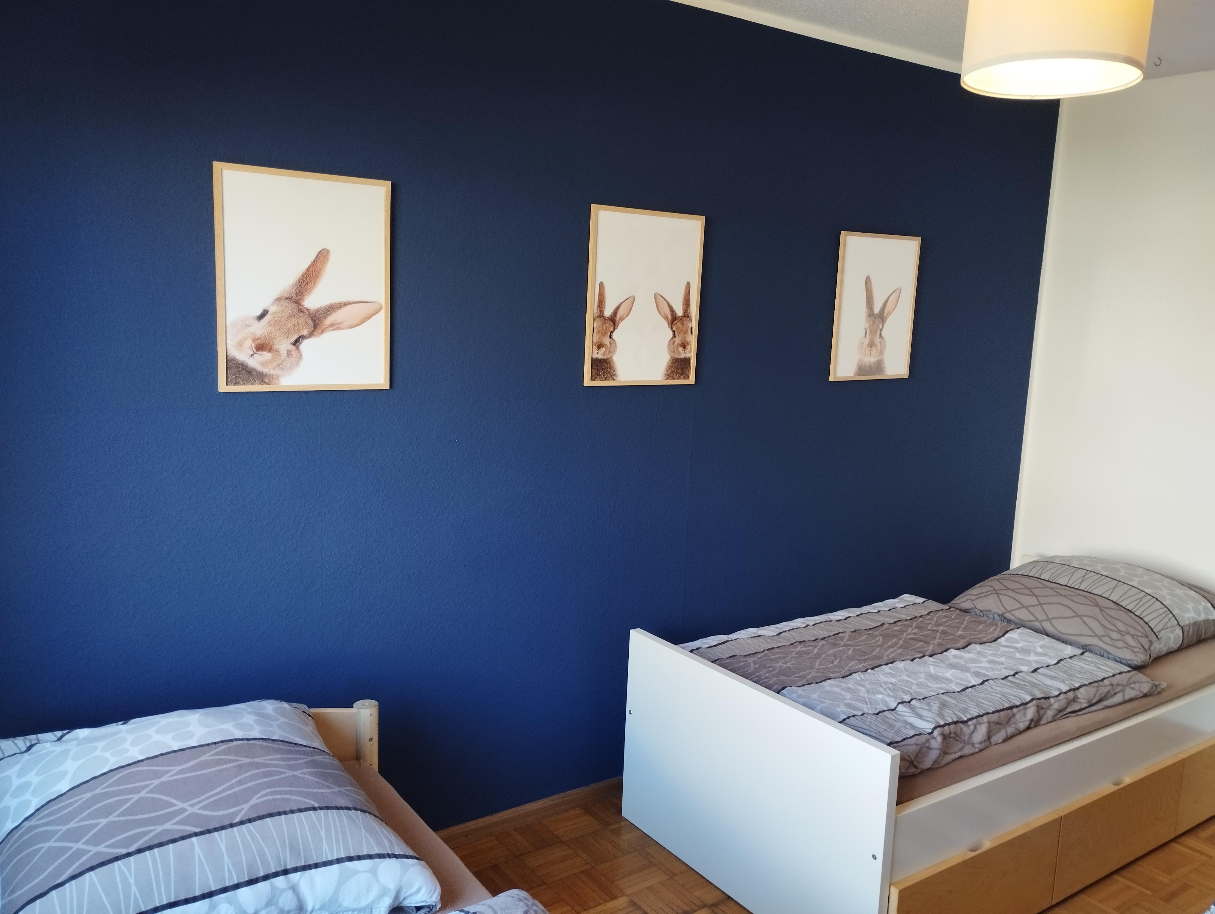 Schlafzimmer mit 2 Einzelbetten