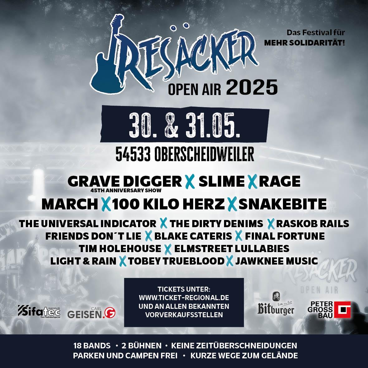 Plakat Bands Resäcker 2025