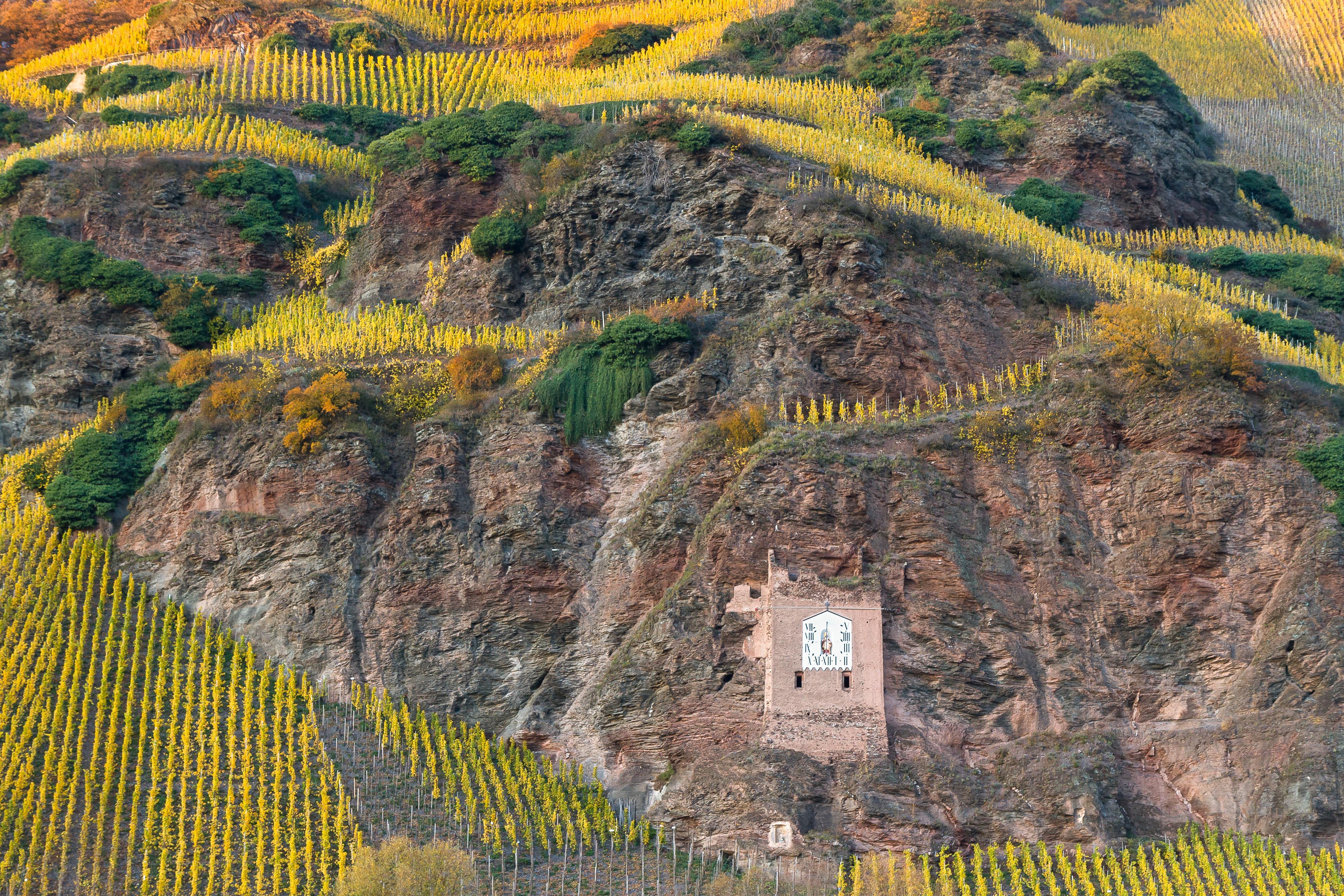 Ürziger Sonnenuhr ind en Weinbergen