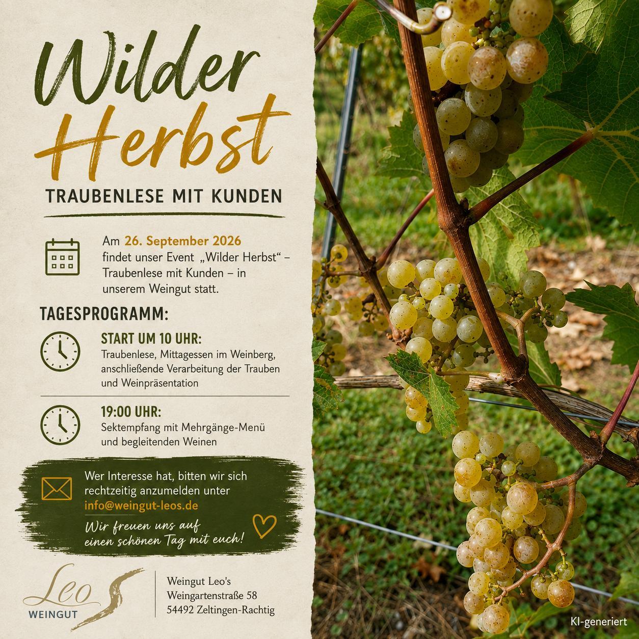 Flyer Wilder Herbst