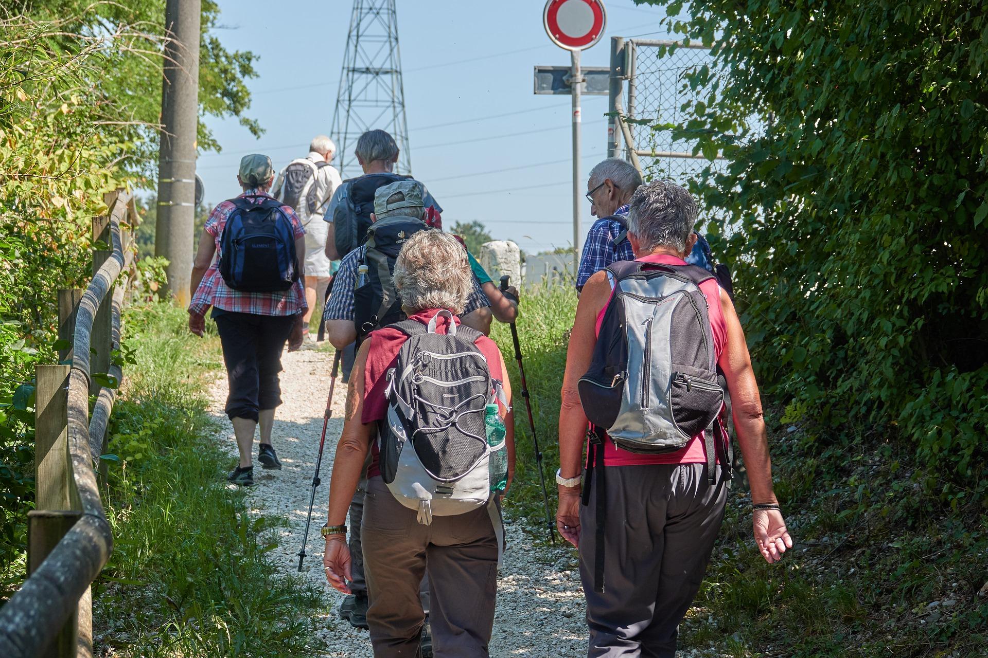 Wandern mit einer Gruppe