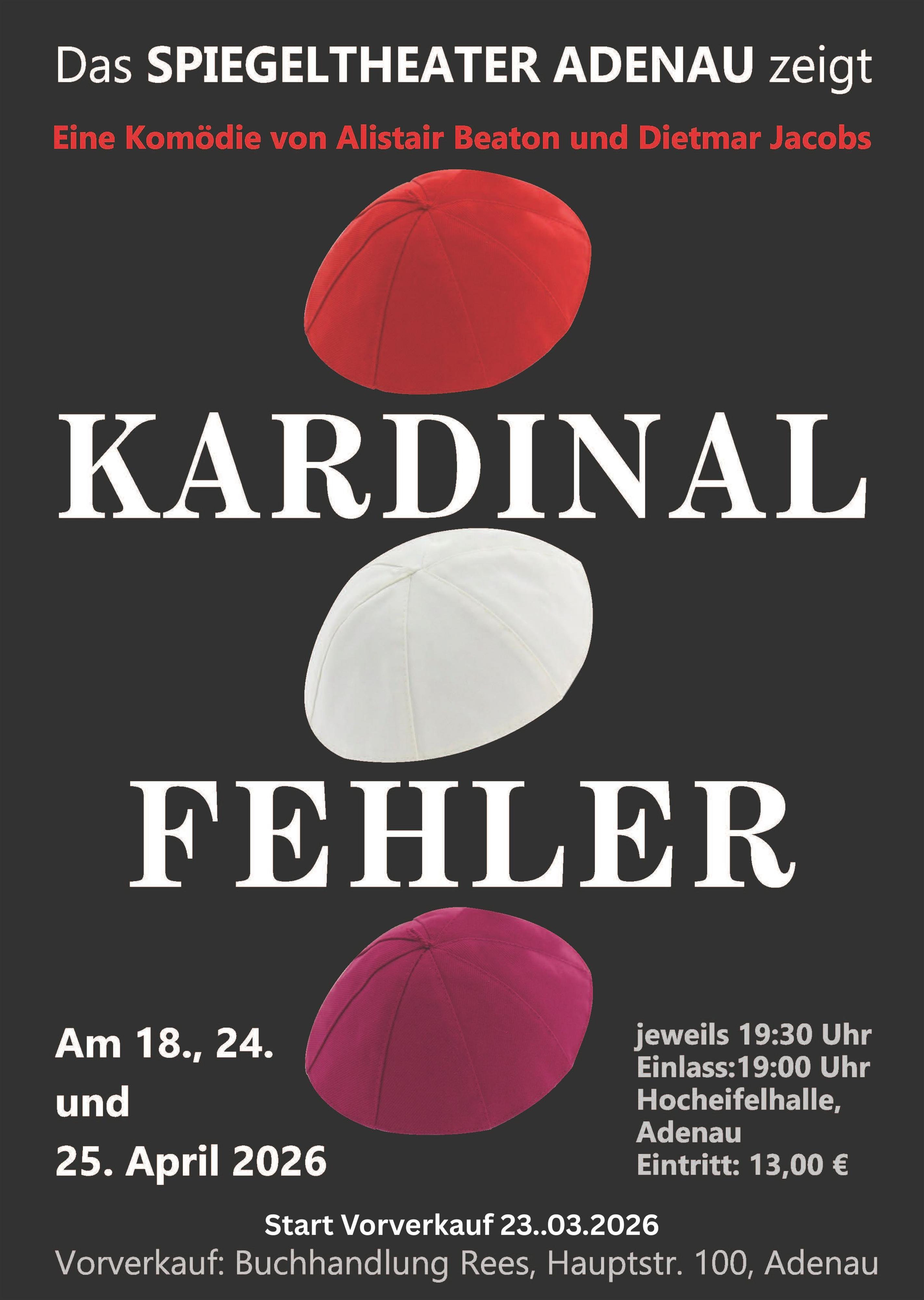 Plakat Spiegeltheater Adenau, @ Spiegeltheater Adenau