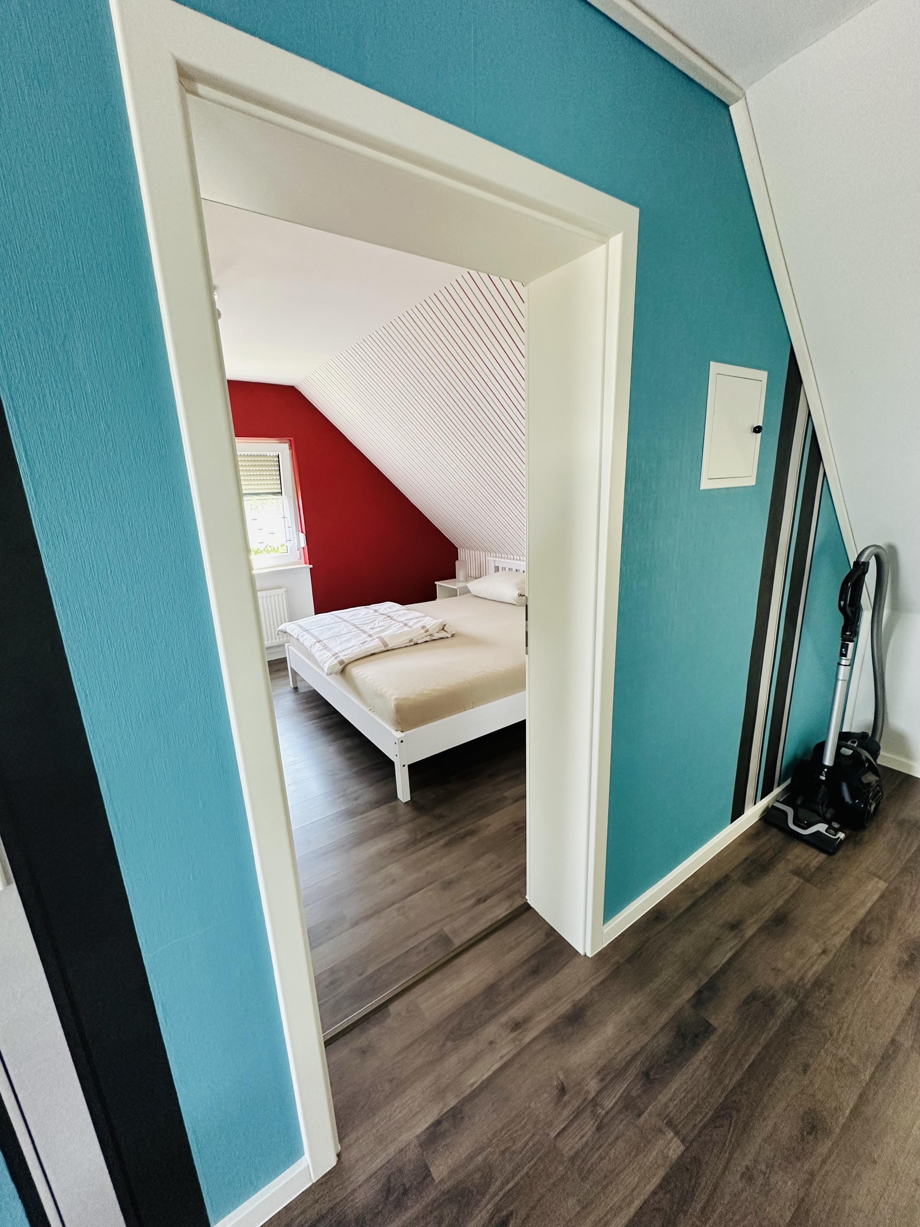 Blick ins Schlafzimmer