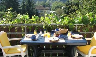 Frühstück auf der Terasse