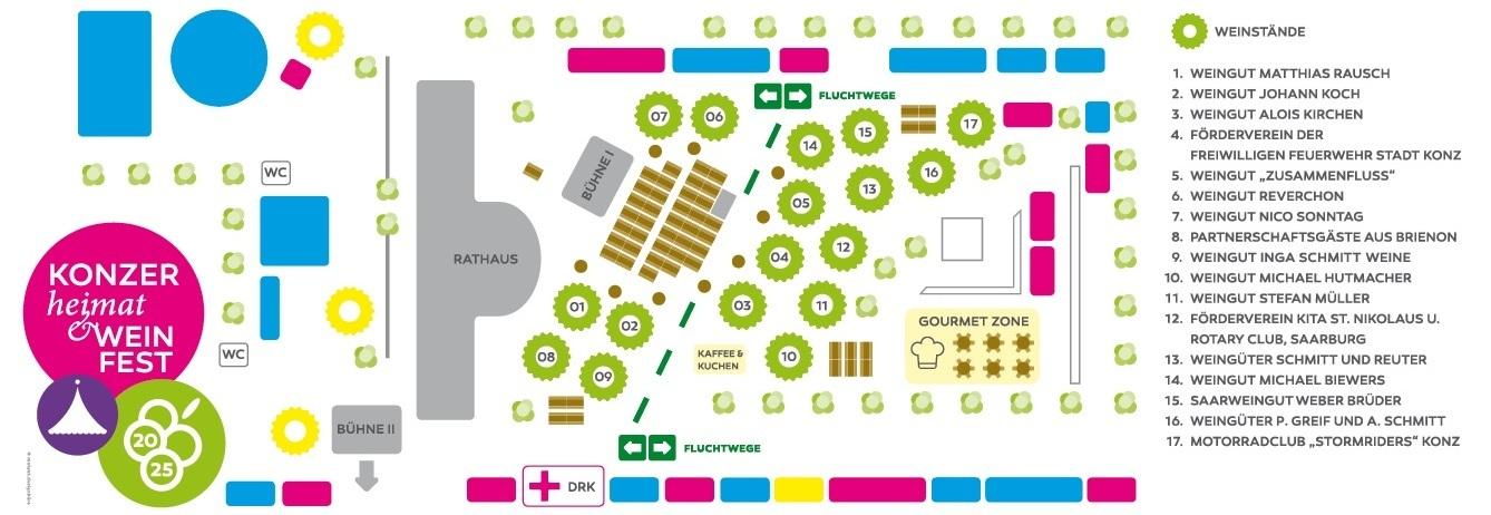 Standplan Konzer Heimat- und Weinfest