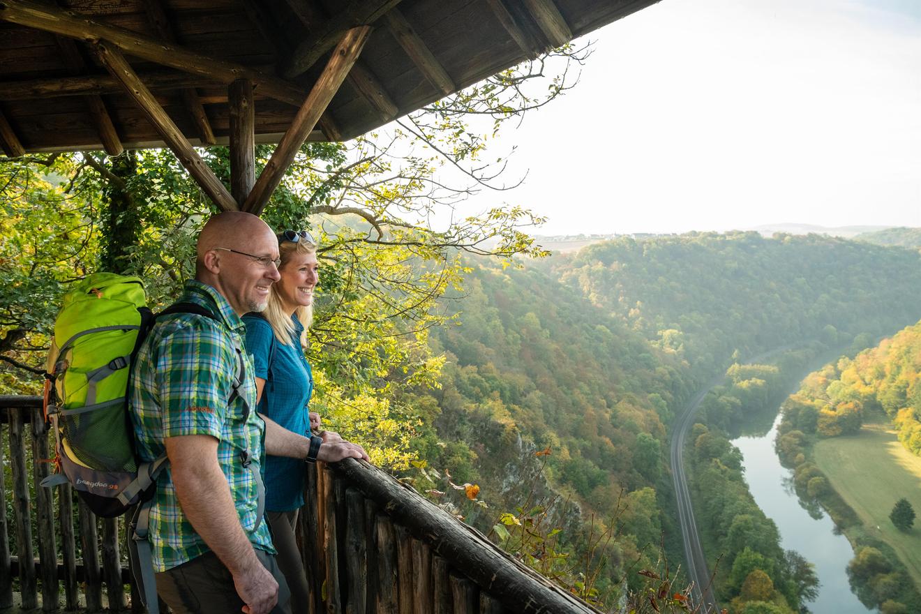 Weiter Blick über Berg und Tal
