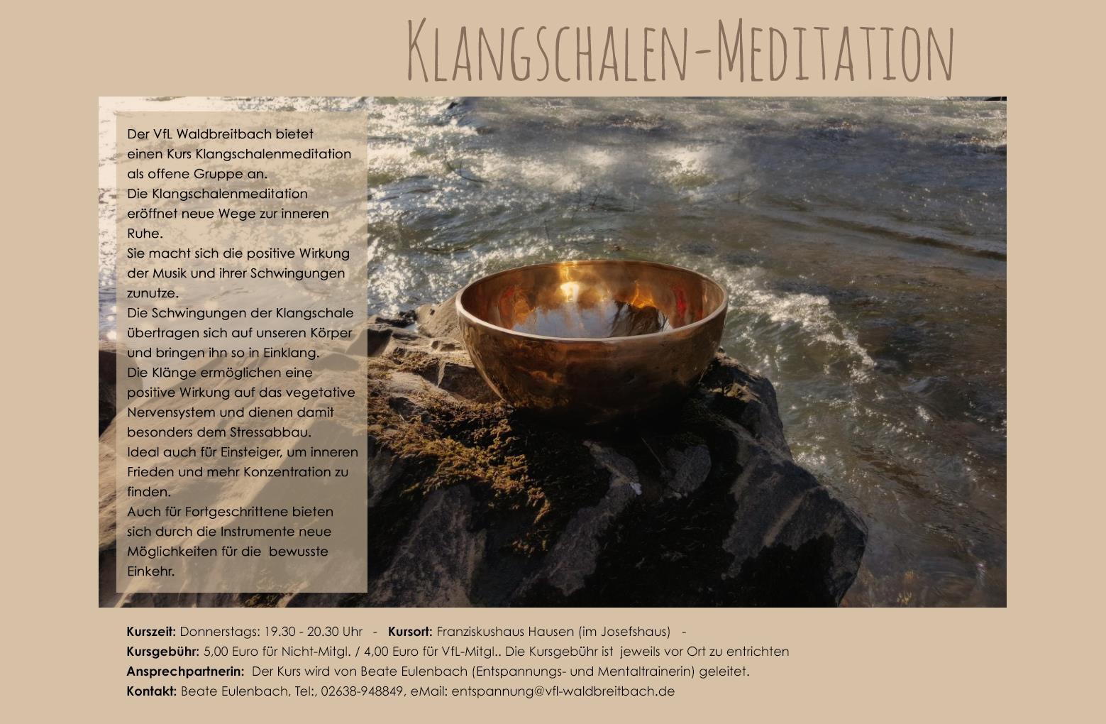 Klangschalen Meditation