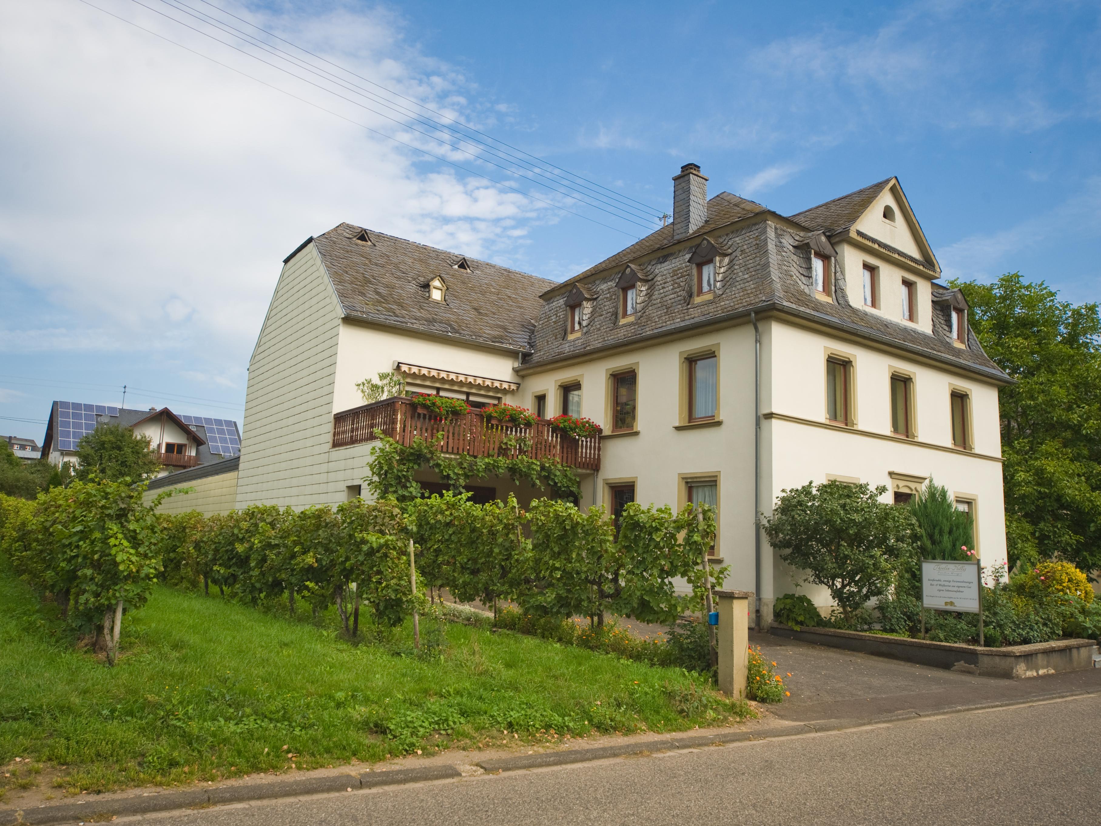 Seitliche Hausansicht