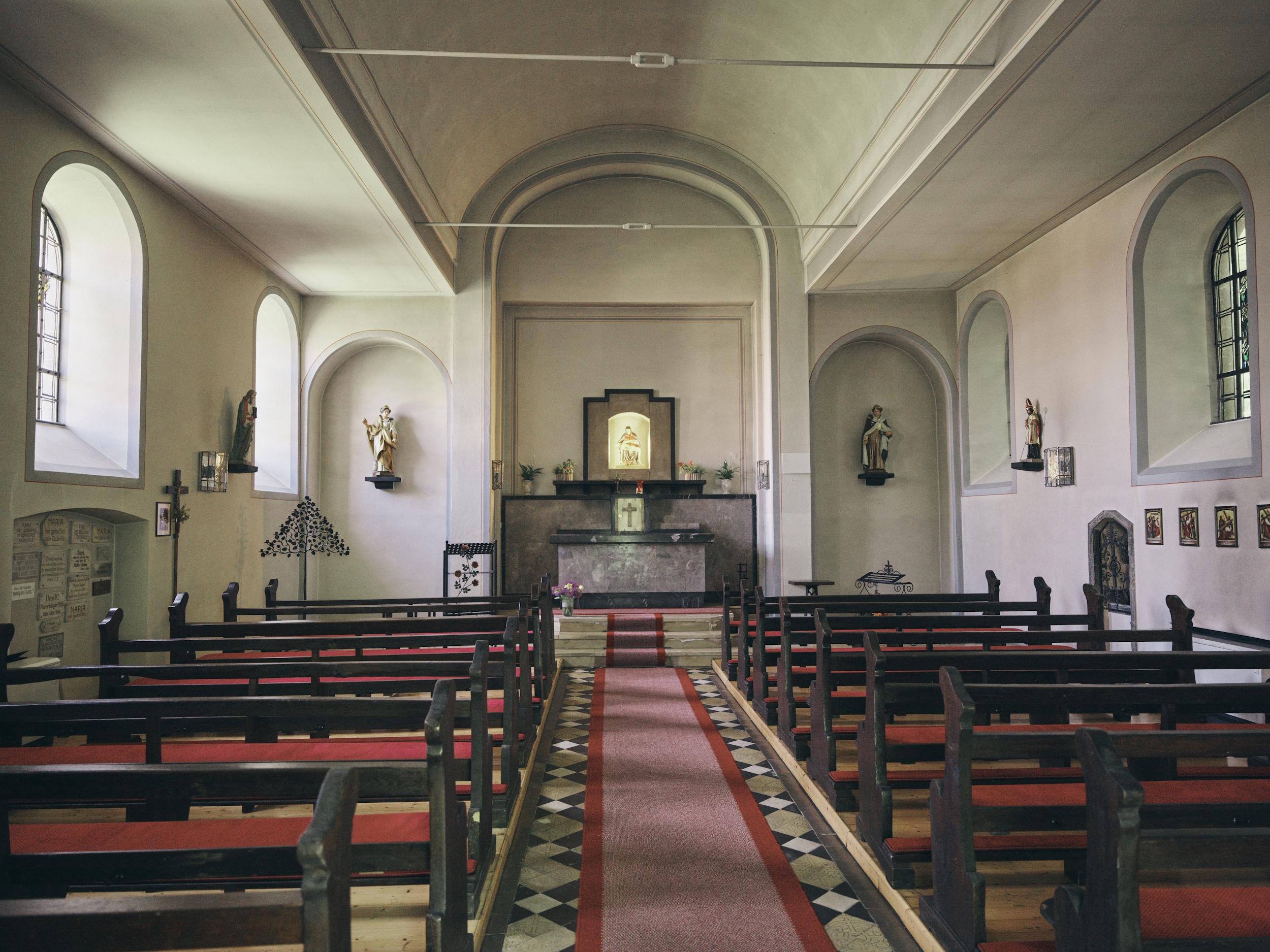 Innenansicht der Waldkapelle