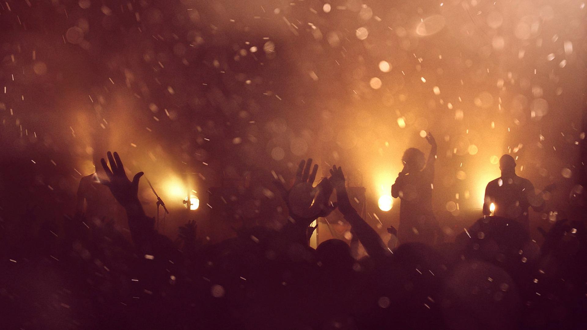 Menschen auf einem Konzert